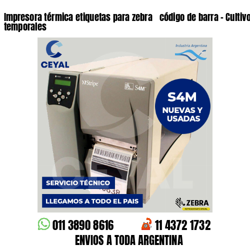 Impresora térmica etiquetas para zebra  código de barra – Cultivos temporales